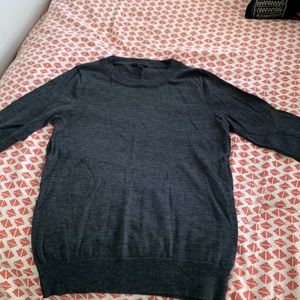 Charcoal crew neck J Crew sweater